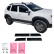 Ensemble de panneaux de porte à usage unique pour Dacia Duster I 2010-2017 (sans marquage Duster) - Noir mat, Vignette 2