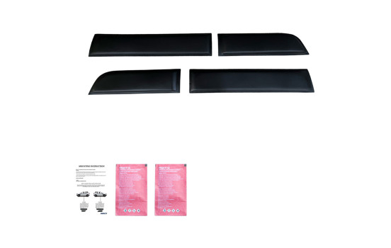 Ensemble de panneaux de porte à usage unique pour Dacia Duster I 2010-2017 (sans marquage Duster) - Noir mat, Image 3