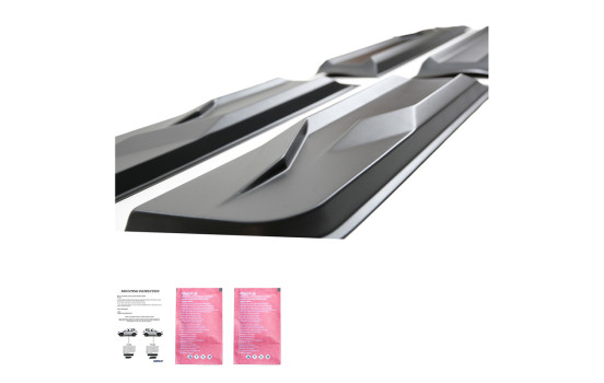 Ensemble de panneaux de porte à usage unique pour Toyota Hilux 8e génération 2015- - Noir mat, Image 7