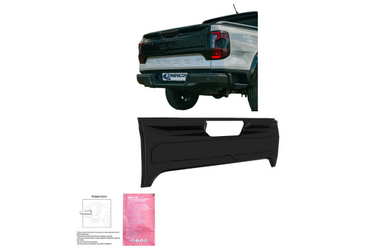 Housse de hayon Oneway pour Ford Ranger T9 2022- - Noir mat, Image 3
