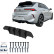Jupe de pare-chocs arrière (diffuseur) Oneway pour Opel Astra L HB 2021- - Noir brillant, Vignette 3