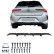 Jupe de pare-chocs arrière (diffuseur) Oneway pour Opel Astra L HB 2021- - Noir brillant, Vignette 4