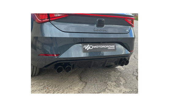 Jupe de pare-chocs arrière (Diffuseur) sur mesure pour Seat Leon IV (KL1) FR 2020- (ABS), Image 2