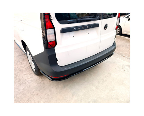 Jupe de pare-chocs arrière (Diffuseur) sur mesure pour Volkswagen Caddy V Box/MPV 2021- (ABS Noir brillant), Image 3