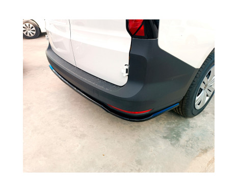 Jupe de pare-chocs arrière (Diffuseur) sur mesure pour Volkswagen Caddy V Box/MPV 2021- (ABS Noir brillant), Image 4