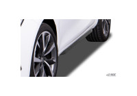Jupes latérales 'Slim' adaptées à Seat Leon (KL) 2020- y compris Sportstourer. (ABS noir brillant)
