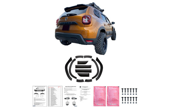 Kit carrosserie complet Oneway pour Dacia Duster II 2018-2024 - Noir mat, Image 4
