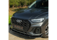 Lame de spoiler avant unidirectionnelle pour Audi SQ5 / Q5 S-Line (FY) Facelift 2020-2024, y compris Sportback - Noir br