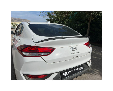 Lèvre de spoiler arrière sur mesure pour Hyundai i30 III Fastback avec N-Line 2017- (ABS Noir brillant), Image 2