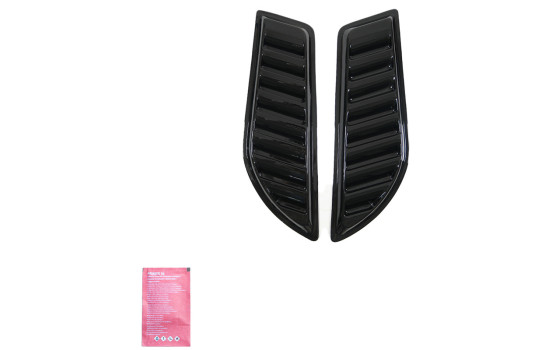 Prises d'air de capot universelles pour pick-up 4x4 - Noir brillant