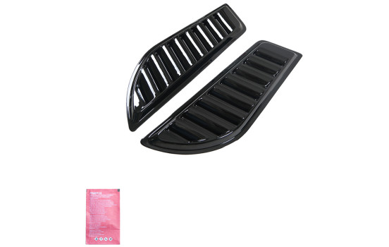 Prises d'air de capot universelles pour pick-up 4x4 - Noir brillant, Image 2