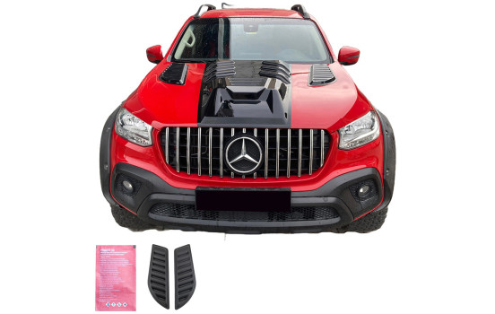 Prises d'air de capot universelles pour Pick-Up 4x4 - Noir mat, Image 2