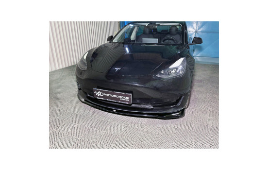 Spoiler avant V.1 pour Tesla Model 3 2017-2023 (ABS noir brillant), Image 3