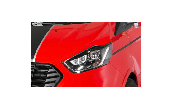 Spoilers de phares adaptés pour Ford Transit Custom & Tourneo Custom Facelift 2018- (ABS)