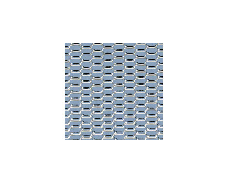 Racing mesh aluminium - Nid d'abeille 12x6mm - 125x25cm, Image 2