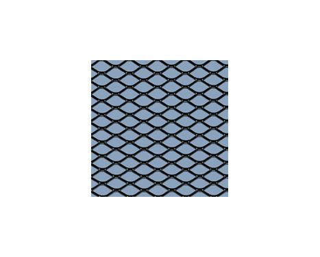Racing mesh aluminium noir - Diamant 16x8mm - 125x25cm, Image 2