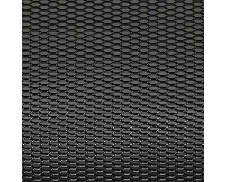 Racing mesh aluminium noir - nid d'abeille 12x6mm - 125x25cm