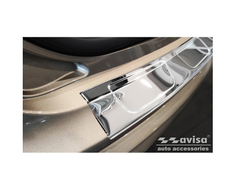 Protecteur de pare-chocs arrière en acier inoxydable chromé pour Ford Edge II Ford Edge II FL 2018- 'Ribs', Image 4