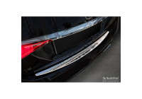 Protecteur de pare-chocs arrière en acier inoxydable chromé pour Mercedes Classe S (W223) 2020- 'Ribs'