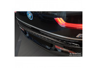 Protecteur de pare-chocs arrière en acier inoxydable noir pour BMW i3 (i01) Facelift 2017- 'Ribs'