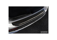 Protecteur de pare-chocs arrière en acier inoxydable noir pour Mercedes GLB (X247) 2019- 'Ribs'