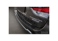 Protecteur de pare-chocs arrière en acier inoxydable noir pour Subaru Forester (SK) 2018- 'STRONG EDITION'