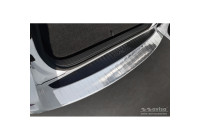Protecteur de pare-chocs arrière en acier inoxydable pour Toyota RAV-4 III 2005-2008 & FL 2008-2012 'Ribs'