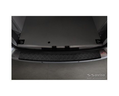 Protecteur de pare-chocs arrière en aluminium noir mat adapté à Citroën Space Tourer & Jumpy 2016- / Peugeo, Image 3
