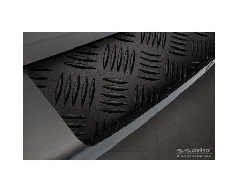 Protecteur de pare-chocs arrière en aluminium noir mat adapté à Citroën Space Tourer & Jumpy 2016- / Peugeo, Image 5