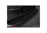 Protecteur de pare-chocs arrière en aluminium noir mat adapté pour Ford Tourneo Connect/Transit Connect 2014-2017