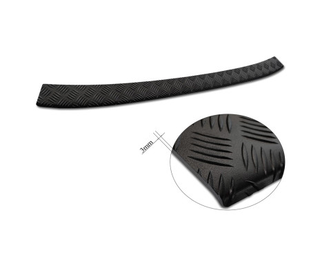 Protecteur de pare-chocs arrière en aluminium noir mat adapté pour Ford Tourneo Connect/Transit Connect 2014-2017, Image 6
