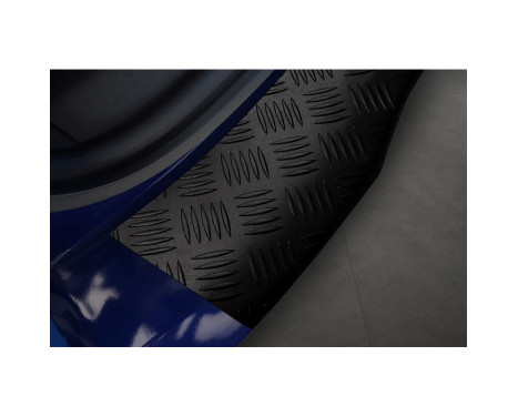 Protecteur de pare-chocs arrière en aluminium noir mat adapté pour Ford Tourneo Courier/Transit Courier 2014- 'Ri, Image 4