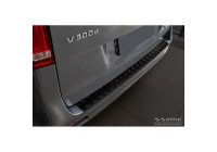 Protecteur de pare-chocs arrière en aluminium noir mat adapté pour Mercedes Vito & Classe V 2014-2019 & Faceli