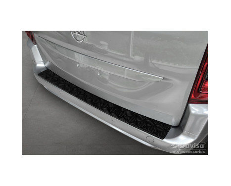Protecteur de pare-chocs arrière en aluminium noir mat pour Citroën Berlingo (Multispace) et Peugeot Par, Image 8