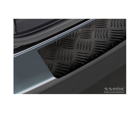 Protecteur de pare-chocs arrière en aluminium noir mat pour Volkswagen Transporter T6 2015- & FL 2019- (avec, Image 5