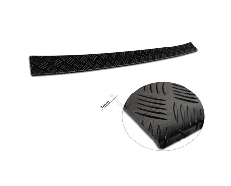 Protecteur de pare-chocs arrière en aluminium noir mat pour Volkswagen Transporter T6 2015- & FL 2019- (avec, Image 6