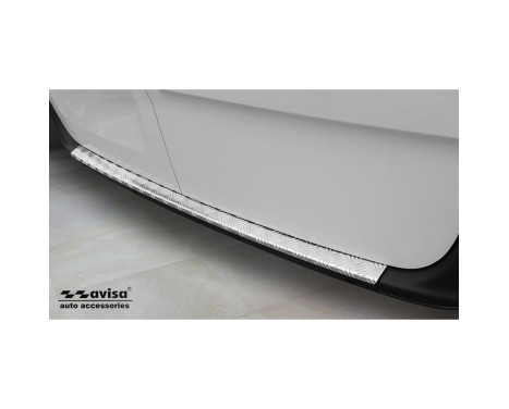 Protecteur de pare-chocs arrière en aluminium pour Mercedes Sprinter III 2018- 'Riffled plate'