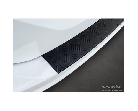 Protection de pare-chocs arrière en aluminium noir mat sur mesure pour Volkswagen Touran III 2015 - avec R-Line 'Ri, Image 3