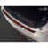 Protection de seuil arrière 'Deluxe' en acier inoxydable Jaguar F-Pace 2016 - Chrome / Carbone rouge-noir
