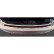 Protection de seuil arrière 'Deluxe' en acier inoxydable Jaguar F-Pace 2016 - Chrome / Carbone rouge-noir, Vignette 4