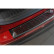 Protection de seuil arrière 'Deluxe' en acier inoxydable Mazda CX-5 2014- Noir / Rouge-Noir Carbone, Vignette 4