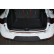 Protection de seuil arrière 'Deluxe' en acier inoxydable Porsche Macan 2014- Chrome / Red-Black Carbon, Vignette 4