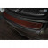 Protection de seuil arrière 'Deluxe' en acier inoxydable Volvo XC60 2013-2016 noir / rouge-noir carbone
