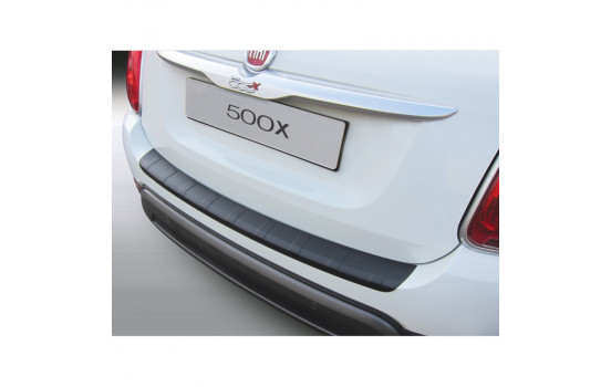 Protection de seuil arrière ABS Fiat 500X 2 / 2015- Noir 'Ribbed'