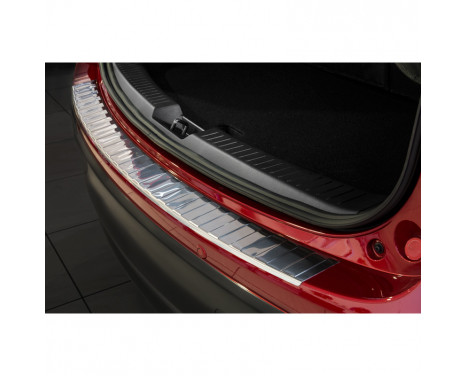 Protection de seuil arrière en acier inoxydable Mazda CX-5 2012- 'Ribs'