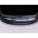 Protection de seuil arrière en acier inoxydable Nissan Qashqai 2007-2013 'Ribs'