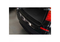 Protection de seuil arrière en acier inoxydable noir BMW X3 F25 2010-2014 'RIbs'
