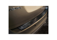 Protection de seuil arrière en acier inoxydable noir Ford Kuga 2008-2012 'Ribs'