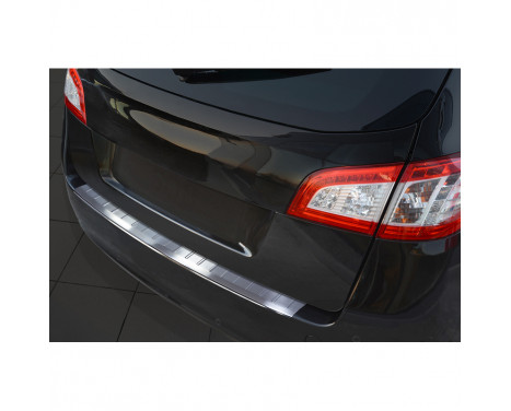 Protection de seuil arrière en acier inoxydable Peugeot 508SW 2011- 'Ribs'