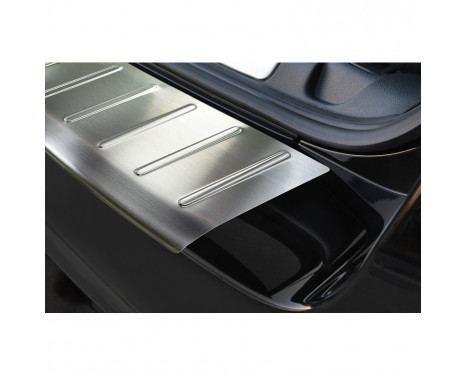 Protection de seuil arrière en acier inoxydable Peugeot 508SW 2011- 'Ribs', Image 2